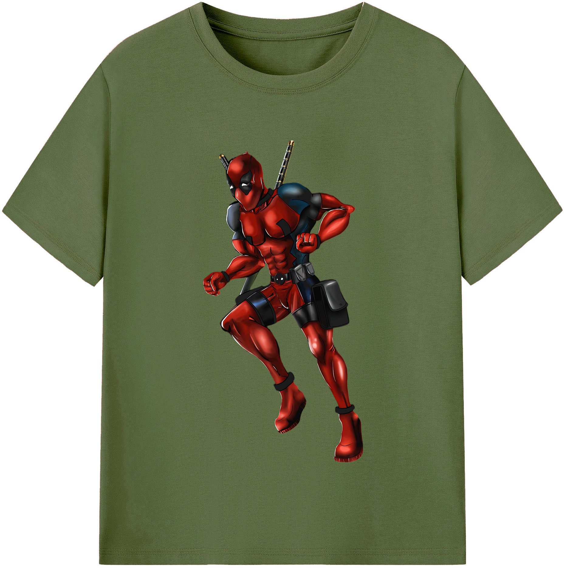 （画像用） Deadpool デッドプール 綿100％半袖Tシャツ（フロントプリント）